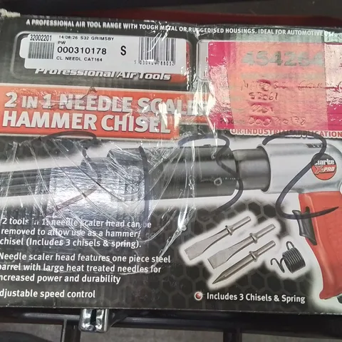 BOXED CLARKE X-PRO CAT164 AIR NEEDLE SCALER & HAMMER CHISEL