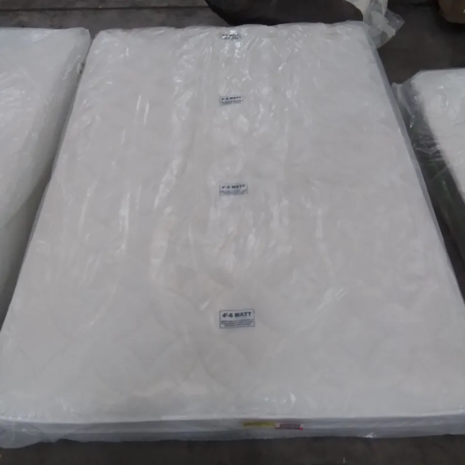 BAGGED 4'6" DOUBLE MEMORY WOOL POCKET SPRUNG HYBRID MATTRESS 