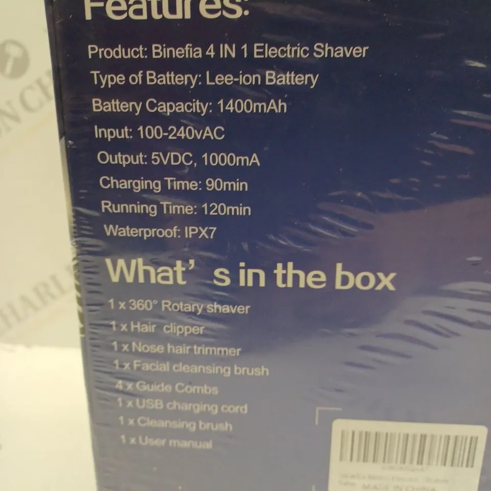 SEALED BINEFIA 4IN1 ELECTRIC SHAVER