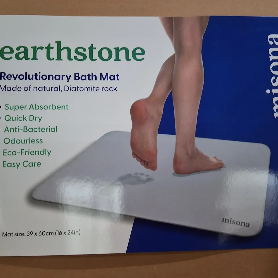 BOXED MISONA EARTHSTONE REVOLUTIONARY BATH MAT 39×60CM