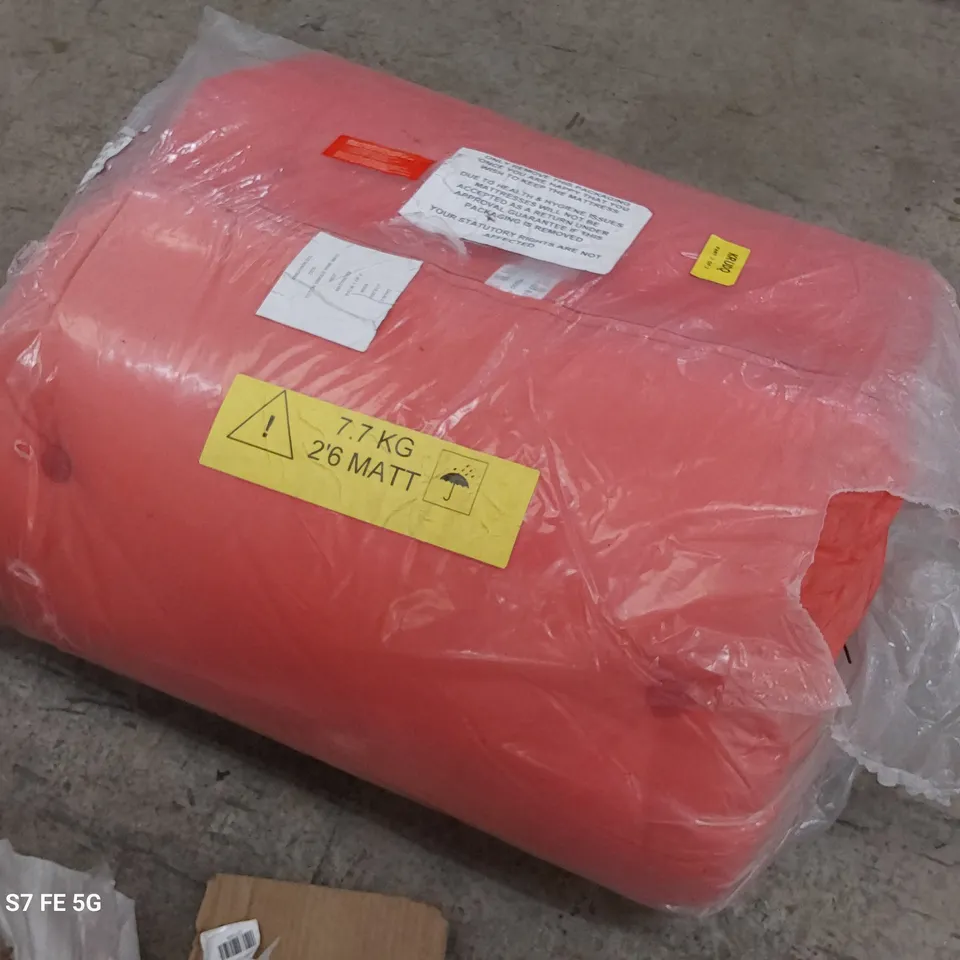 BAGGED 2'6" FUTON MATTRESS RED