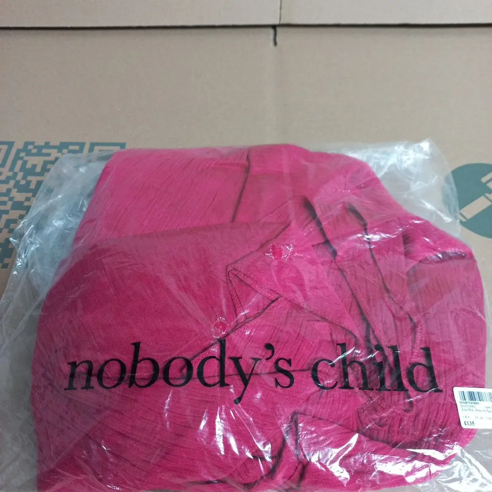 NOBODY'S CHILD ZOLA MIDI DRESS DARK PINK, UK 6 (EU 34)
