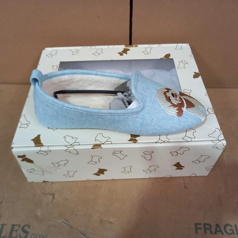BOXED PAIR OF LONDON RADLEY LONDON SLIPPERS - SIZE 4