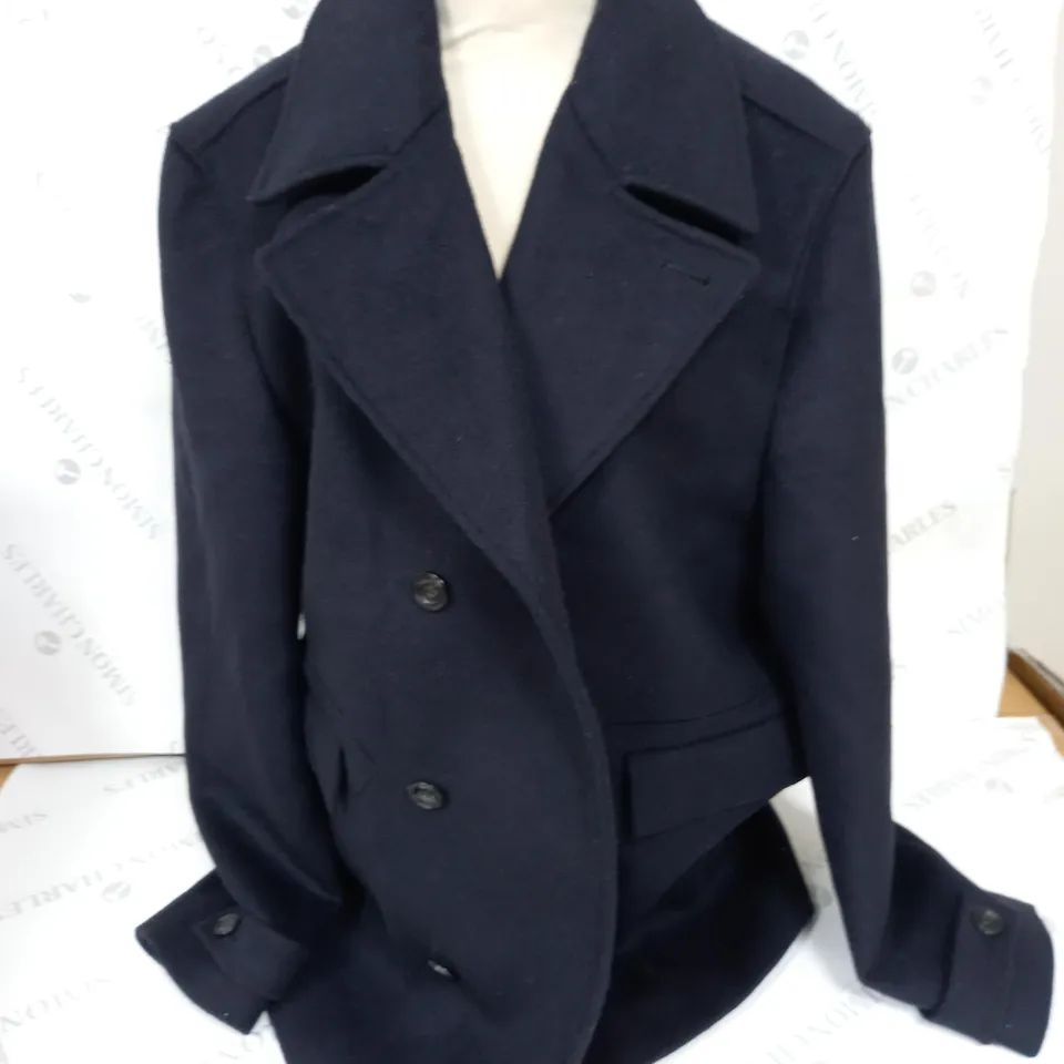 TOPMAN HEAVY BUTTONED CARDIGAN IN DARK BLUE - UK XL