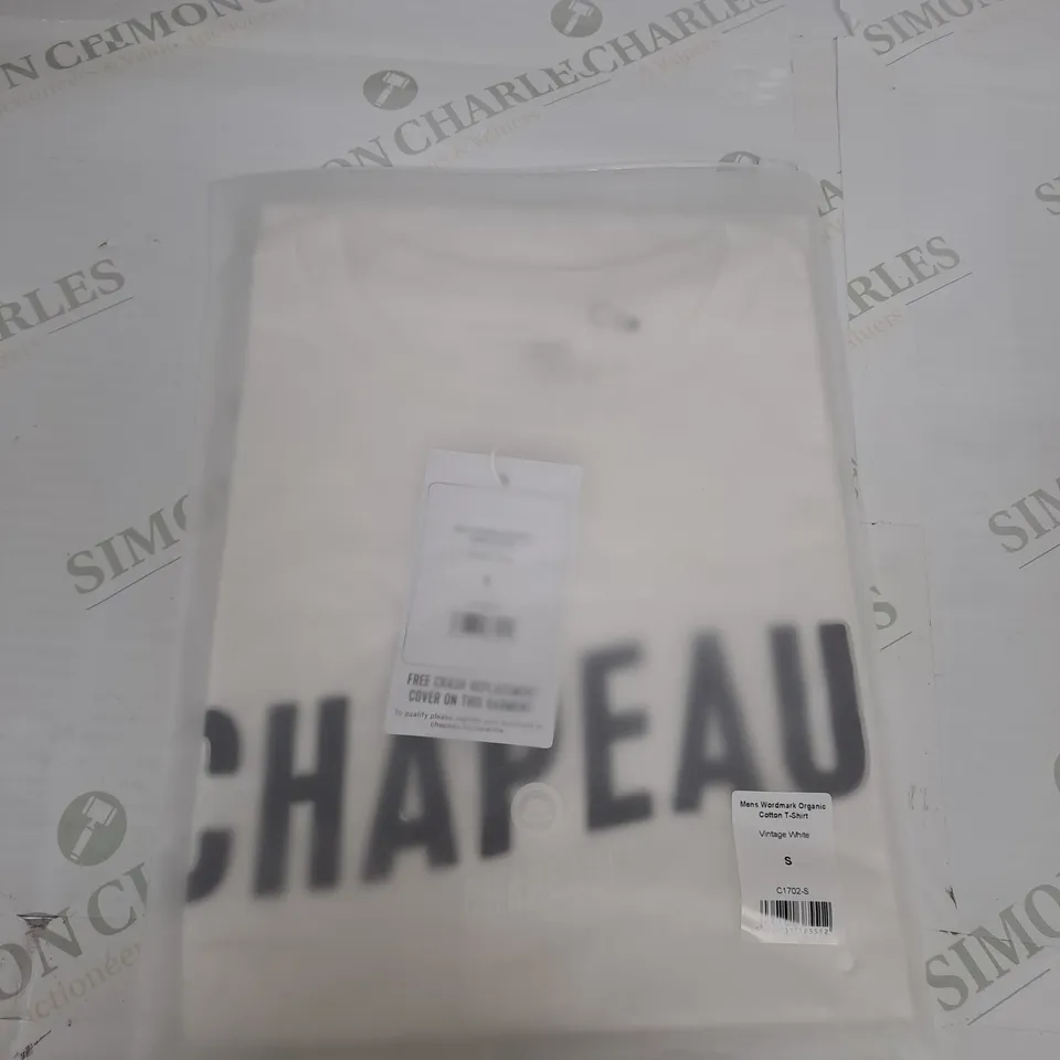 BAGGED CHAPEAU MENS WORDMARK T-SHIRT SIZE S