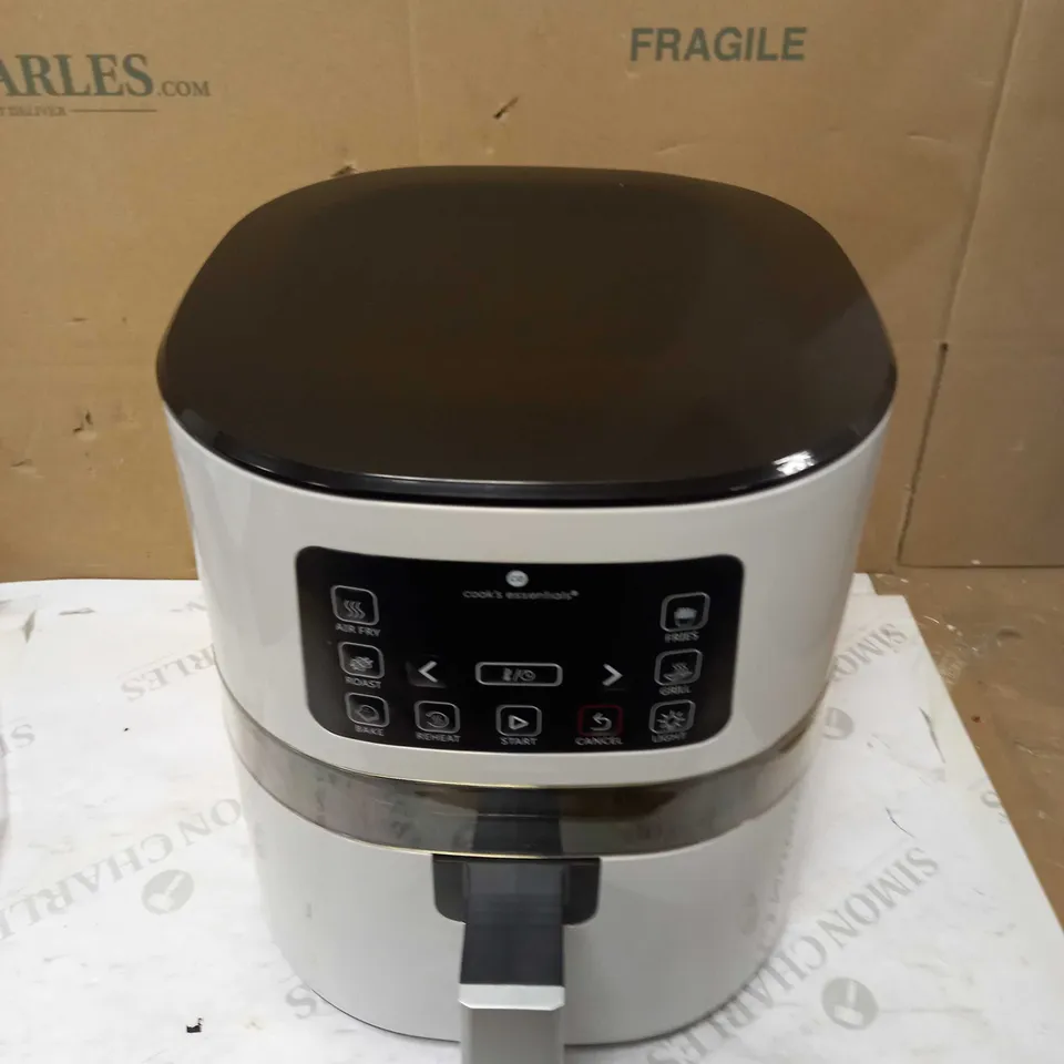 COOK'S ESSENTIALS 4.0L AIR FRYER WITH DIGITAL TOUCHSCREEN & VIEWING SCREEN - COOL GREY