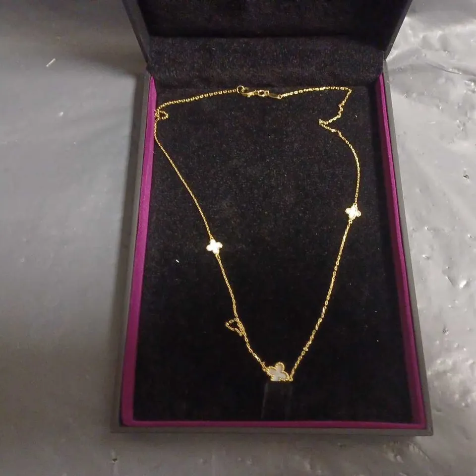 BOXED ALLUM & SIDAWAY GOLDEN NECKLACE 