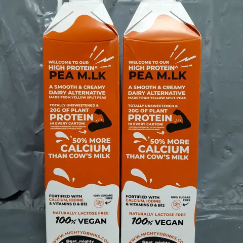 APPROXIMATELY 6 X 1 LITRE CARTONS OF MIGHTY HIGH PROTEIN PEA MILK