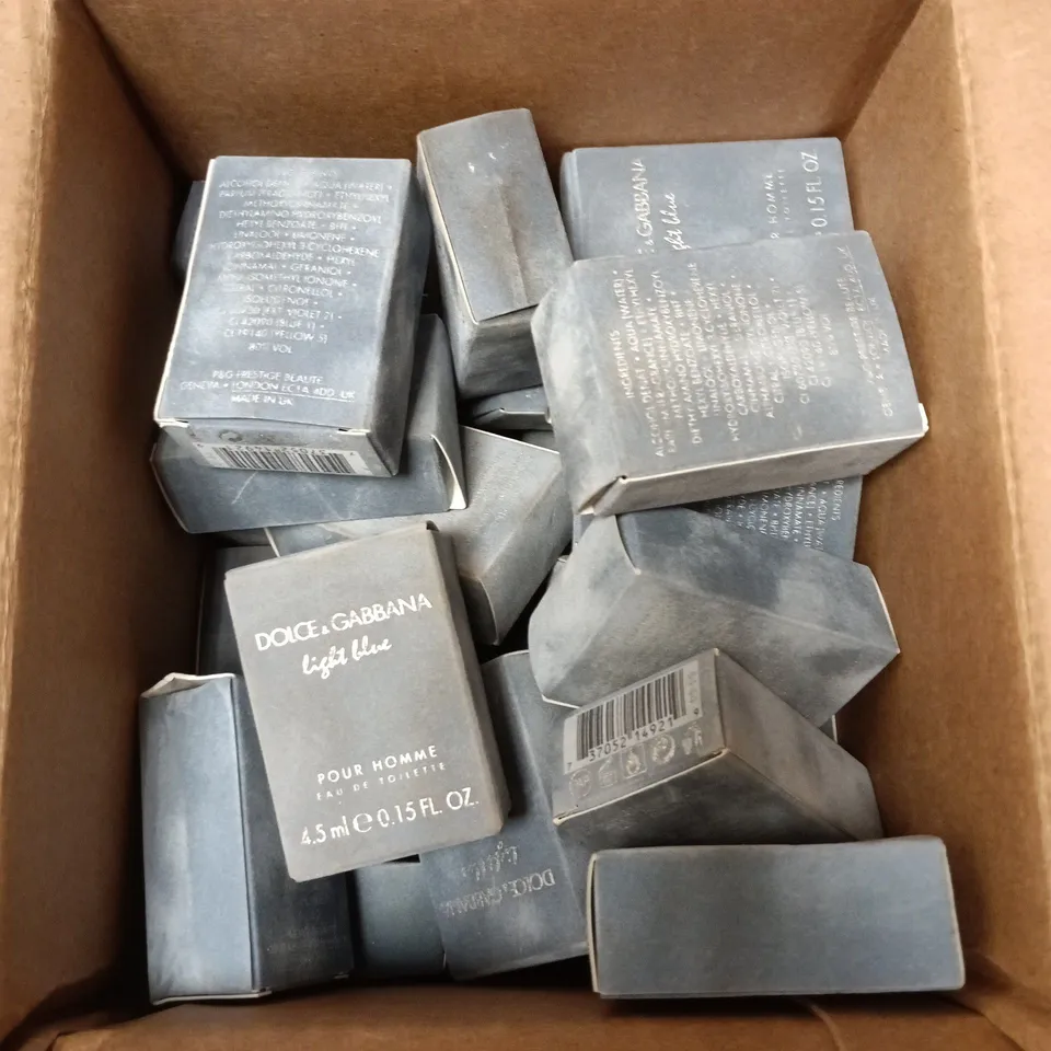 APPROXIMATELY 15 DOLCE & GABBANA POUR HOMME EAU DE TOILETTE BOTTLES - 4.5ML 