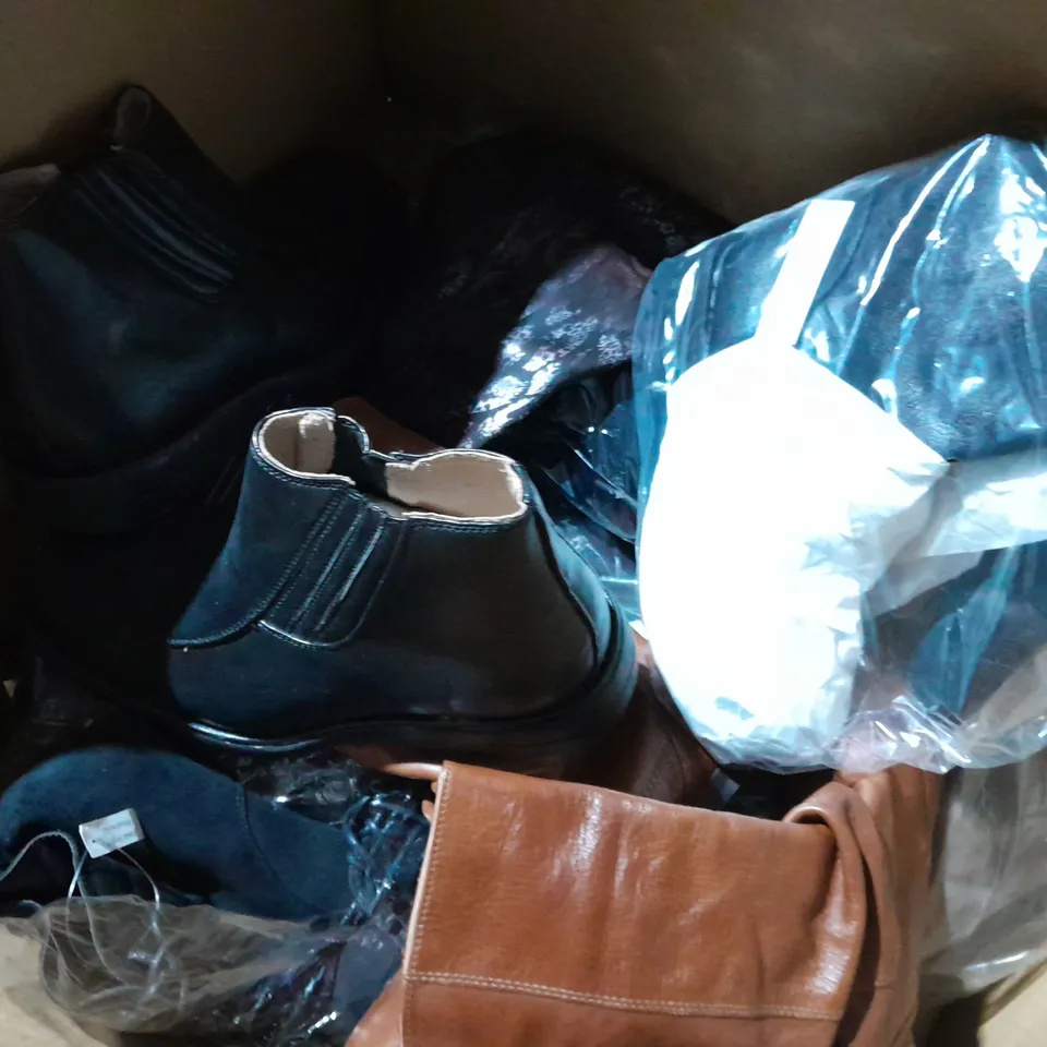 APPROXIMATELY 10 PAIRS OF ASSORTED WOMEN SHOES IN VARIOUS STYLES AND SIZES 