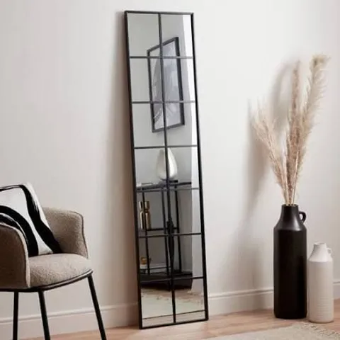 BOXED INDOOR/OUTDOOR WINDOW MIRROR - BLACK /160CM