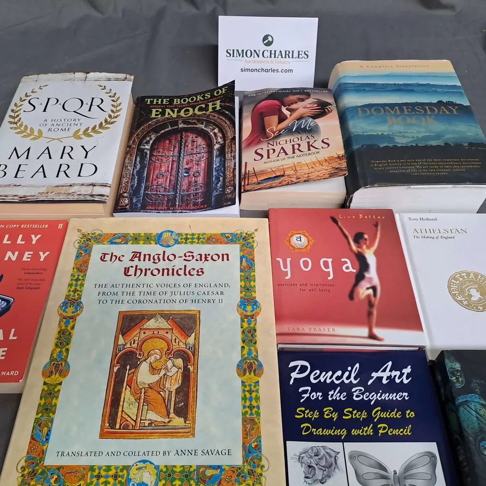 LOT OF APPROXIMATELY 27 ASSORTED BOOKS TO INCLUDE DOOMSDAY BOOK, NORMAL PEOPLE AND CROWN OF BLOOD