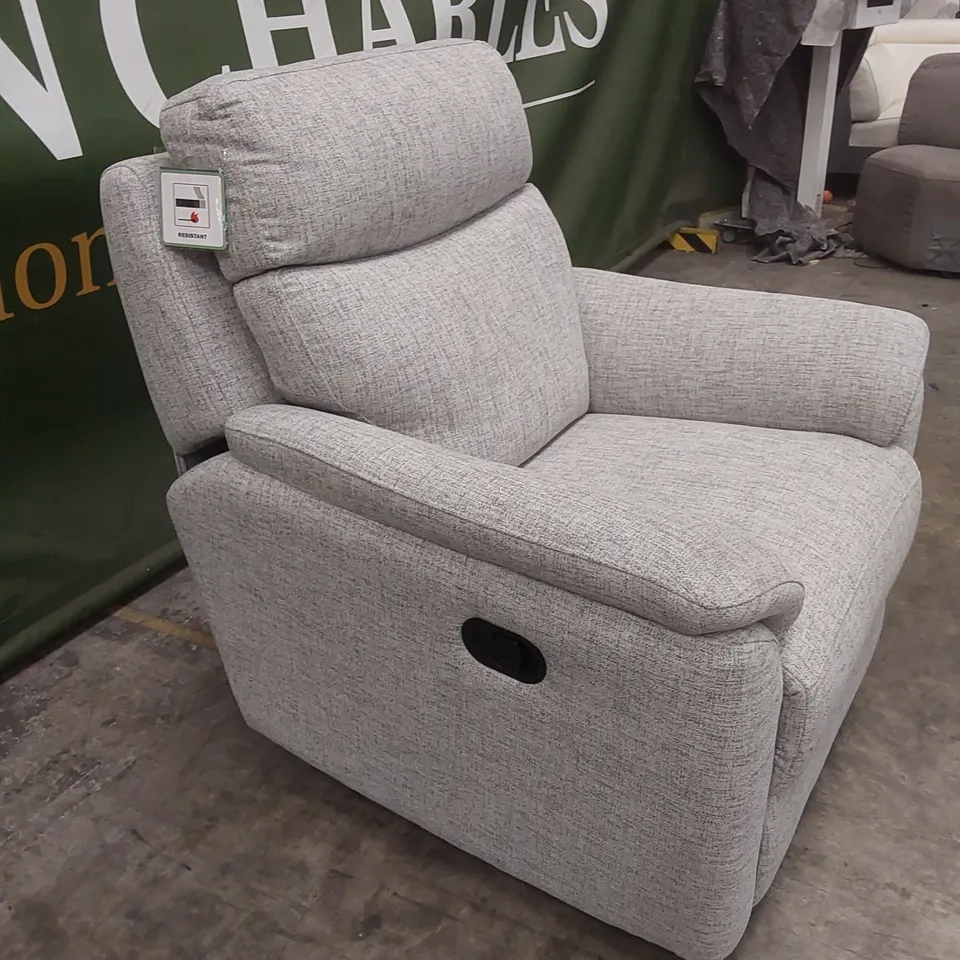 LINEA FABRIC MANUAL RECLINER ARMCHAIR RRP £549