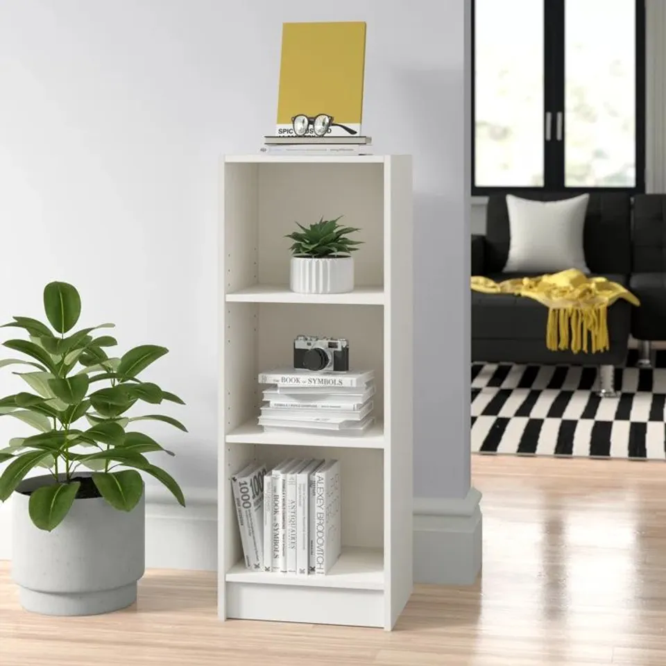 BOXED ZAIRA BOOKCASE - WHITE (1 BOX)