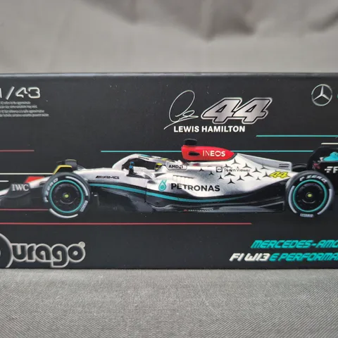 BURAGO MERCEDES AMG F1 W13 E PERFORMANCE 1/43 SCALE MODEL