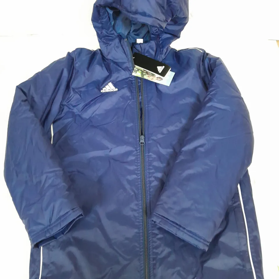 ADIDAS ZIPPED WATERPROOF COAT SIZE 9-10 YEARS