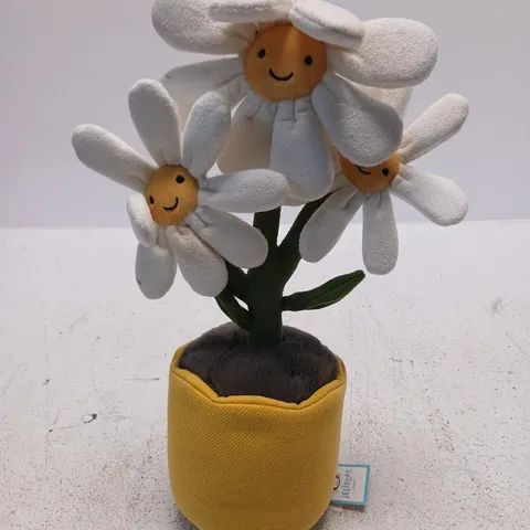 JELLYCAT AMUSEABLES DAISY PLUSH IN YELLOW POT (JELLYCAT) – SOFT TOY