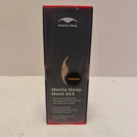 BOXED AND SEALED MANTA SLEEP MASK SILK (SUNDOWN)