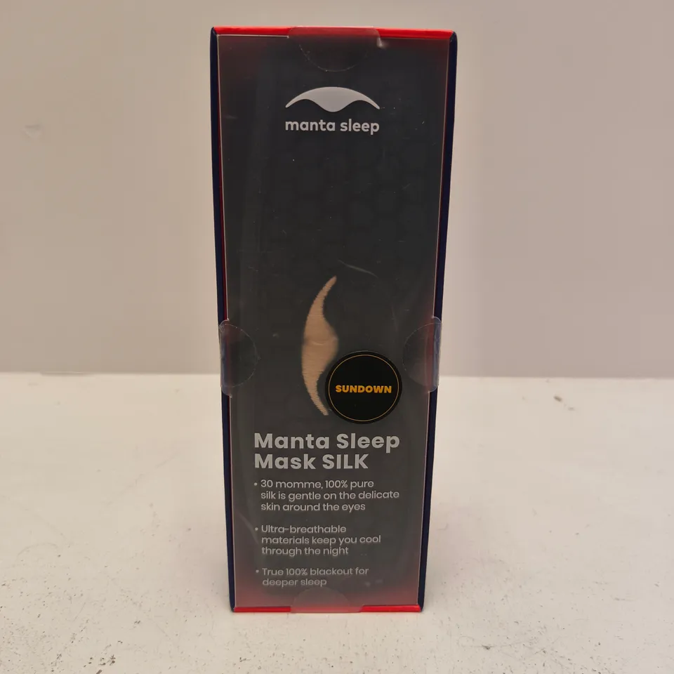 BOXED AND SEALED MANTA SLEEP MASK SILK (SUNDOWN)