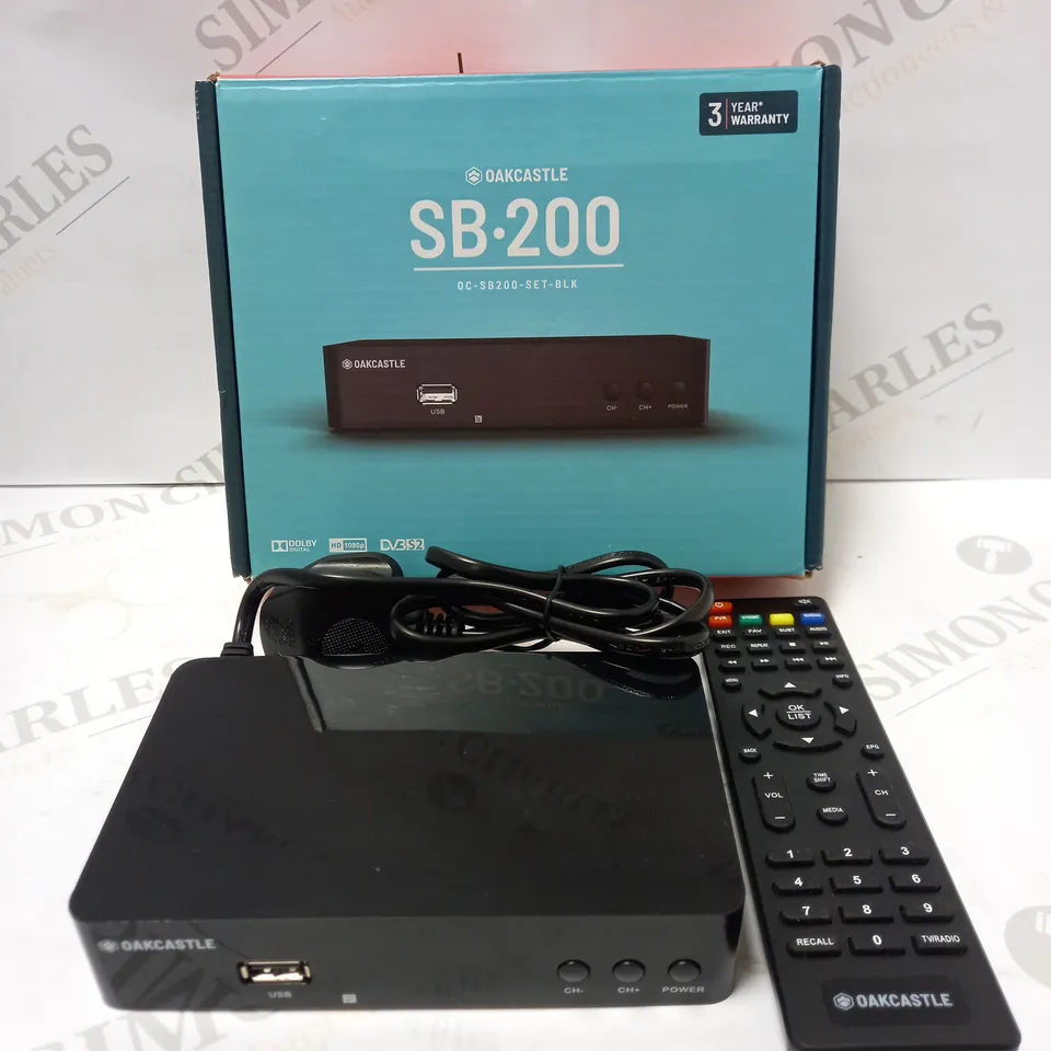 OAKCASTLE SB200 HD SATELLITE FREESAT TV BOX 