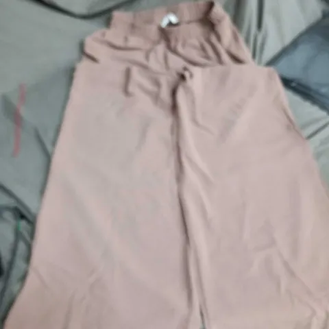 CLAY COLOURED WOMENS FLARED TROUSERS SIZE L-XL