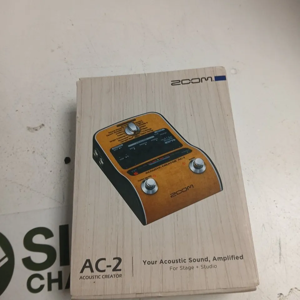 ZOOM AC-2 ACOUSTIC CREATOR – BOXED PEDAL (STAGE & STUDIO)