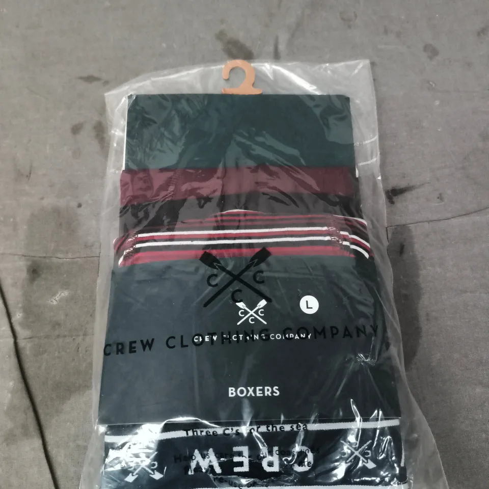 CREW CLOTHING COMPANY BOXERS – SIZE L