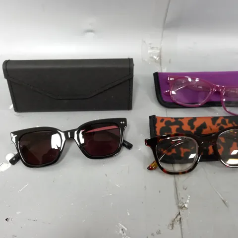 HUMMINGBIRD SUNGLASSE AND READING GLASSES - BLACK/RED 3.0X