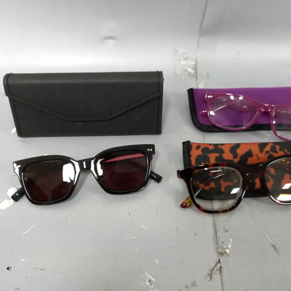 HUMMINGBIRD SUNGLASSE AND READING GLASSES - BLACK/RED 3.0X