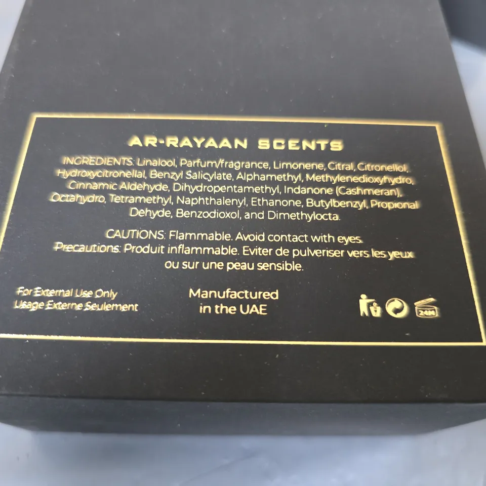 AR-RAYAAN SCENTS EXTRAIT DE PARFUM 50ML – BOXED