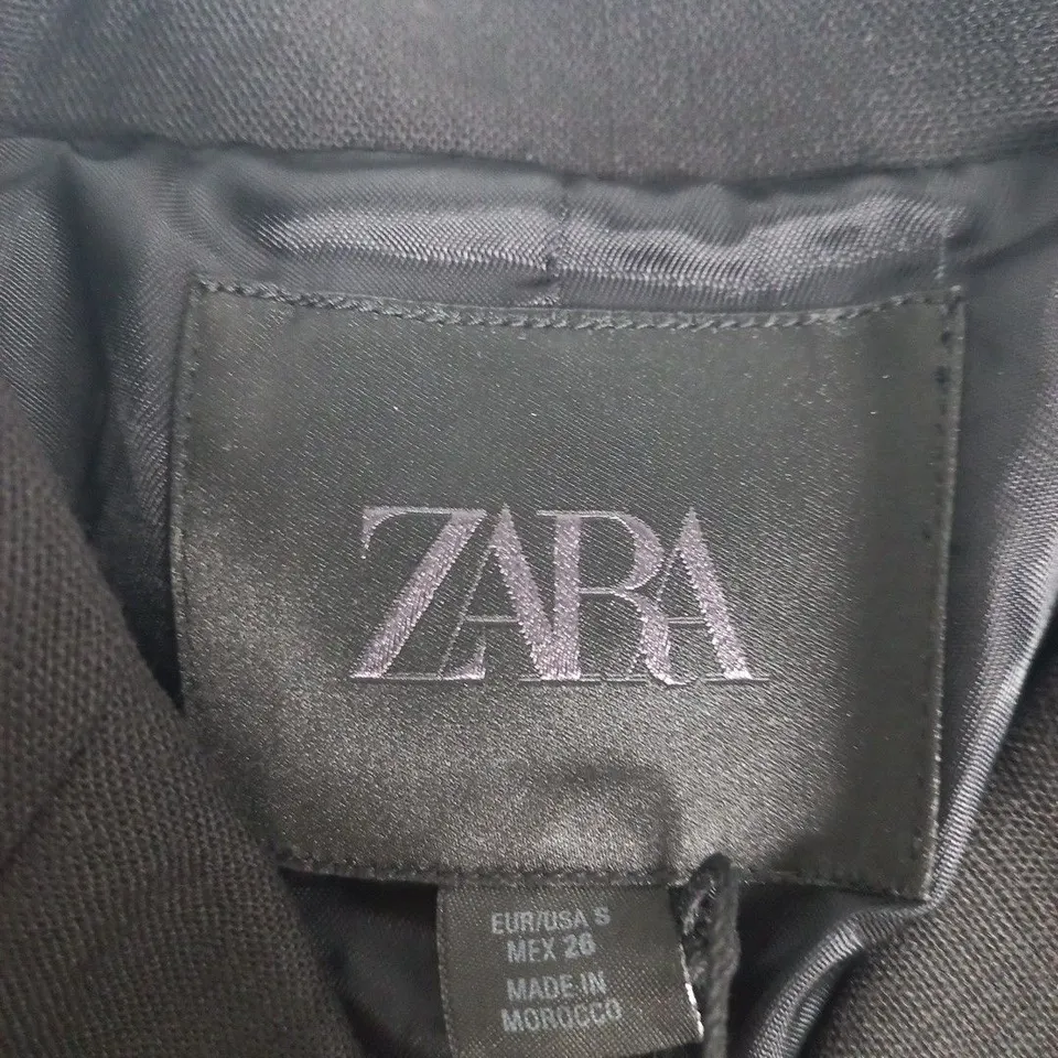 ZARA BLACK BLAZER – WOMEN'S, UK 8-10 (S) – MADE IN MOROCCO
