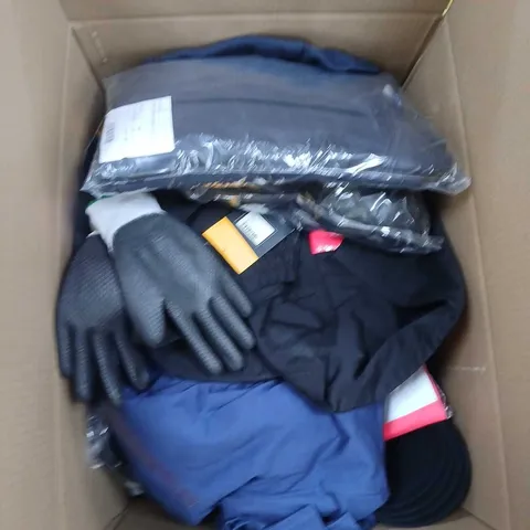 BOX OF APPROXIMATELY 25 ASSORTED ITEMS TO INCLUDE: PORTWEST FFP3 RESPIRATOR