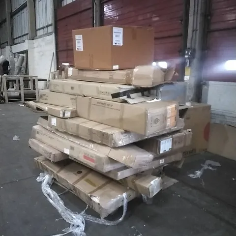 PALLET OF ASSORTED, INCOMPLETE FURNITURE PARTS AND PIECES