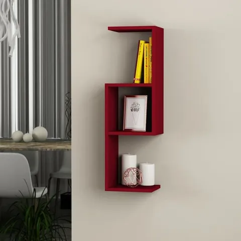 BRAND NEW BOXED DIBI BOOKSHELF - BURGUNDY