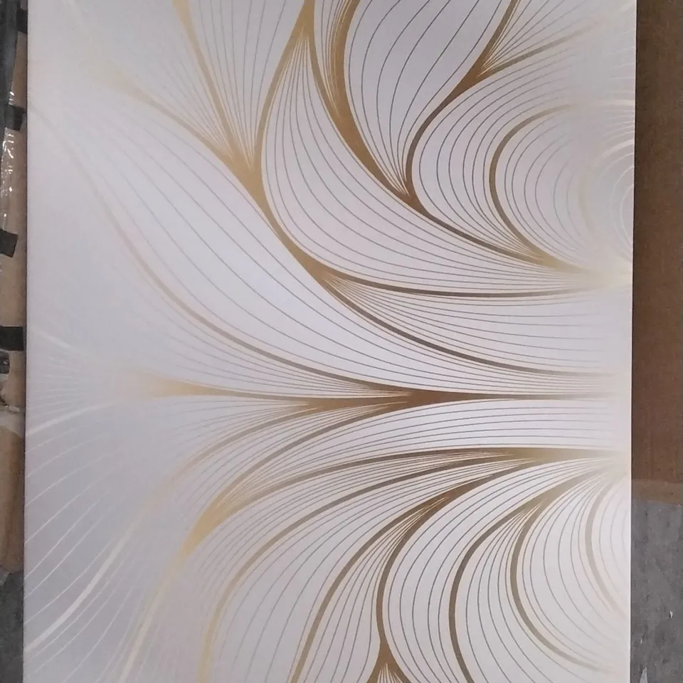 BOXED GOLDMINE LEAVES- WRAPPED GRAPHIC  CANVAS 