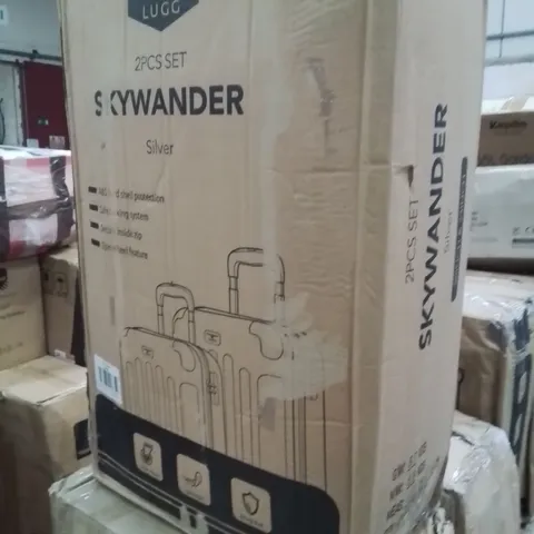 BOXED LUGG SKYWANDER LUGGAGE SET -SILVER-