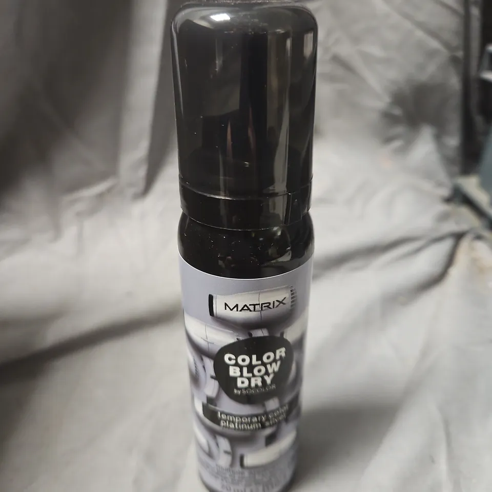 BOX OF APPROXIMATELY 24 MATRIX COLOUR BLOW DRY SPRAY – PLATINUM SILVER - 70ML