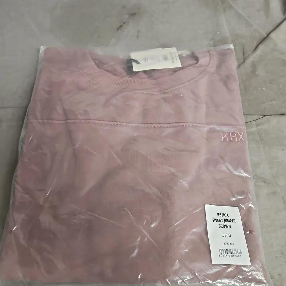 KBX JESSICA SWEAT JUMPER – BROWN, UK 8