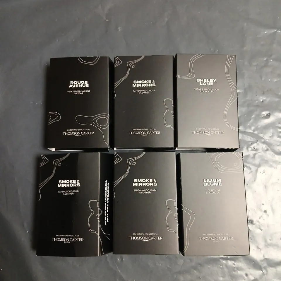 APPROXIMATELY 17 ASSORTED THOMSON CARTER LONDON 10ML FRAGRANCES