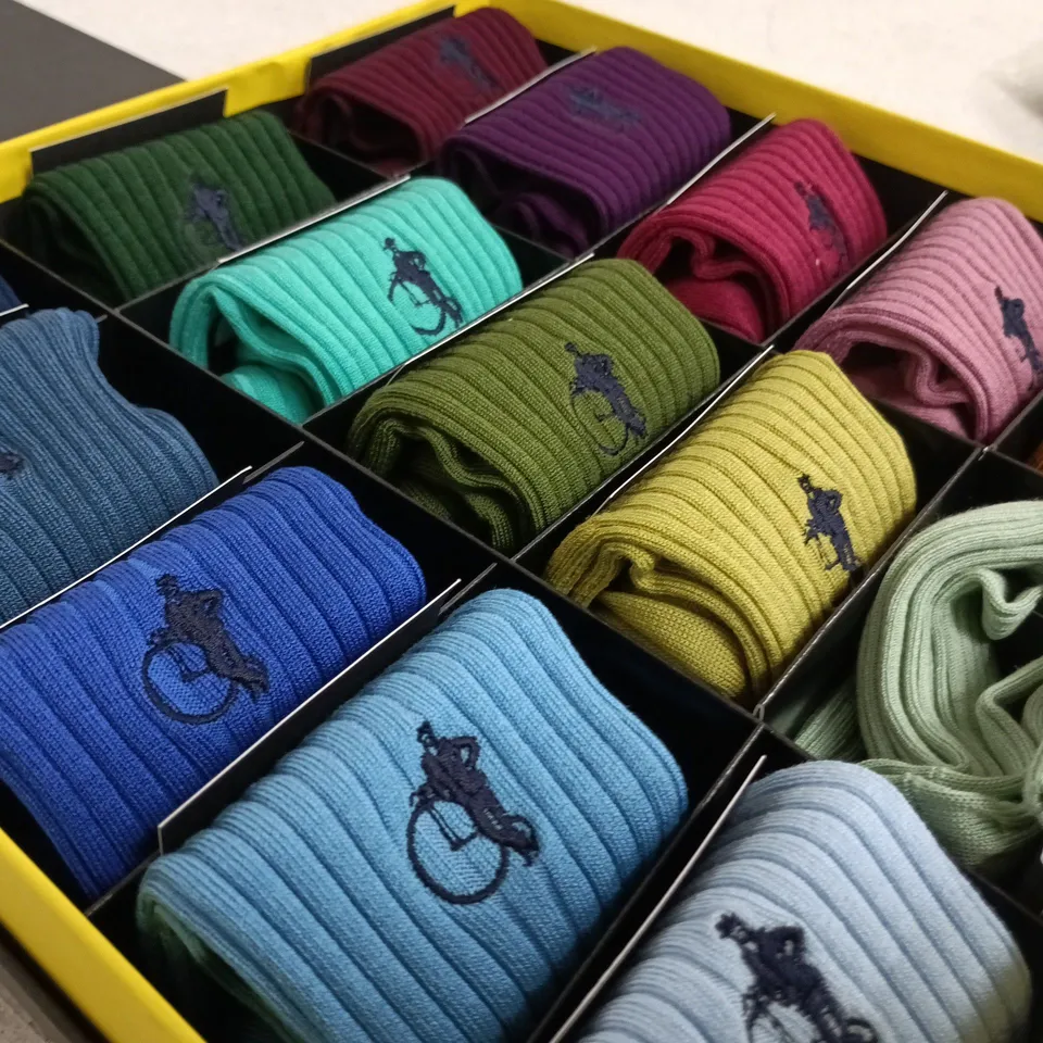 LONDON SOCK CO 15-PAIR BOX SET