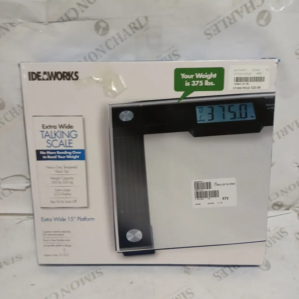 EXTRA WIDE TALKING SCALE GREY 