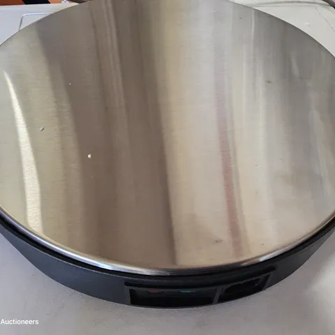 ENGLISH ELECTRIC ROUND HOT TRAY 35CM WITH LAZY SUSAN EE35