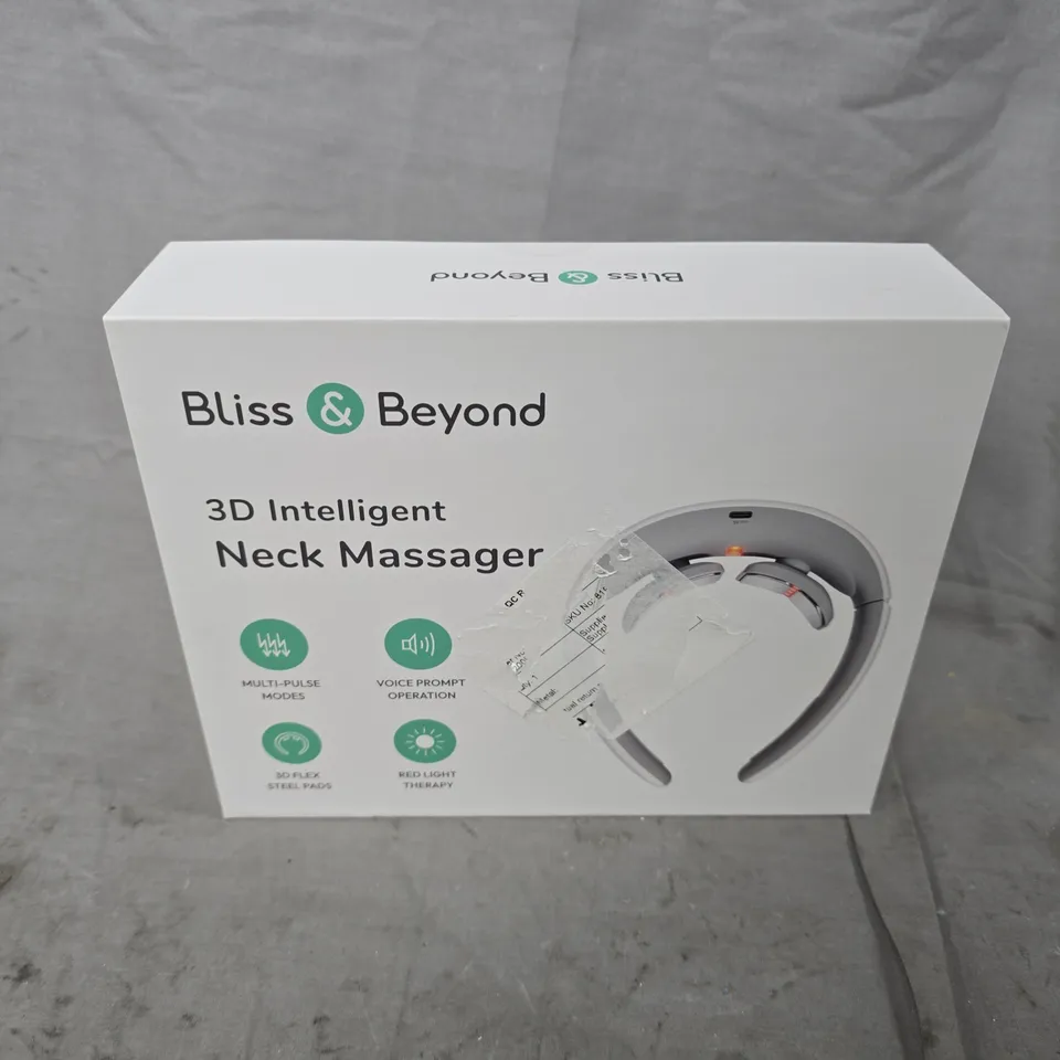 BOXED BLISS & BEYOND 3D INTELLIGENT NECK MASSAGER