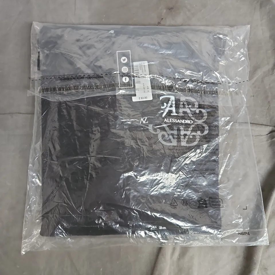 BAGGED ALESSANDRO ZAVETTI MILANO HOODIE – JET BLACK - XS