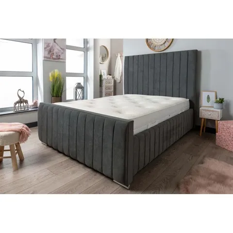 BOXED AALYSIA UPHOLSTERED STORAGE BED (3 BOXES)