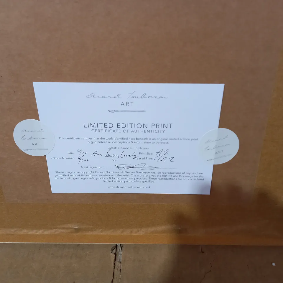 FRAMED LIMITED EDITION ELEANOR TOMLINSON PRINT