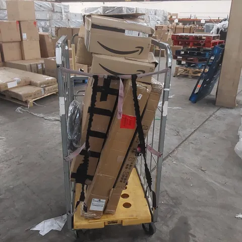 CAGE CONTAINING ASSORTED FURNITURE PARTS AND CONSUMER PRODUCTS // CAGE NOT INCLUDED 
