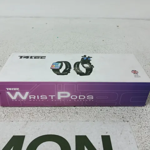 T4TEC WRISTPODS SMART WATCH WITH EARBUDS – BOXED 