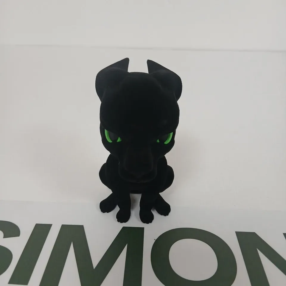 SIX BRAND NEW BOXED KREEPTURES FIGURINE GLOW EDITION ANUBIS – BLACK PLUSH FIGURE WITH GREEN EYES (LIMITED EDITION)