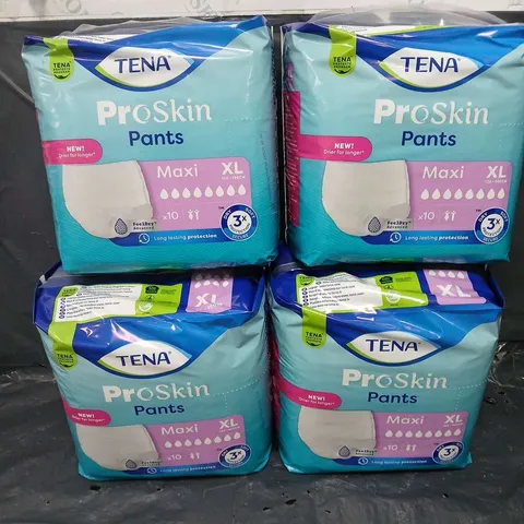 4 X SEALED TENA PRO SKIN PANTS - MAXI XL